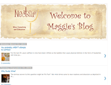 Tablet Screenshot of blog.nectar4wine.com